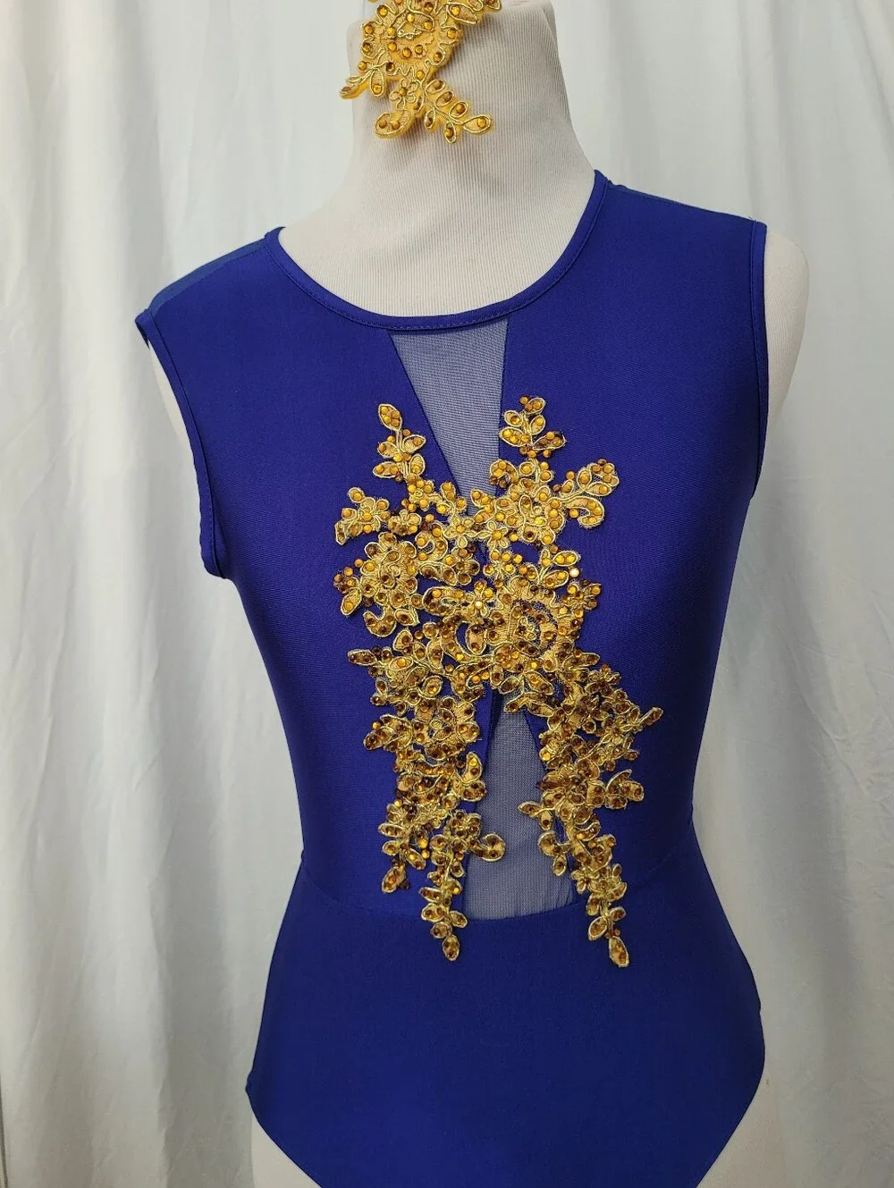 Dance Leotard Costume Girl's Medium Semi Custom New